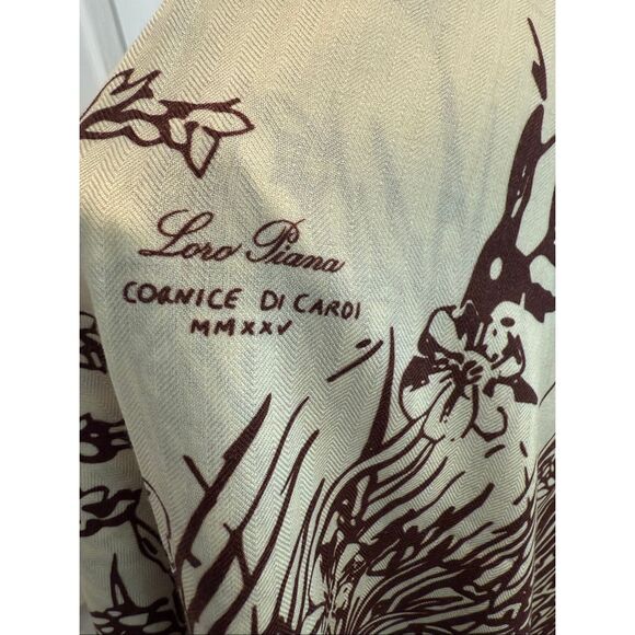 Loro Piana Turati Herringbone Cashmere Scarf 51”X 51” See Description - Picture 3 of 16